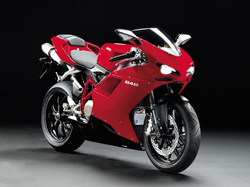 Red Ducati 848 RHS studio