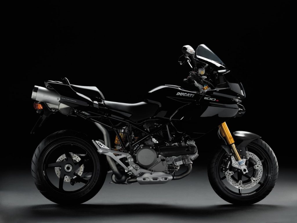 Ducati Multistrada 1100 S black RHS studio