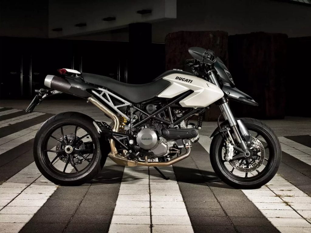 Ducati hypermotard 796 rhs white