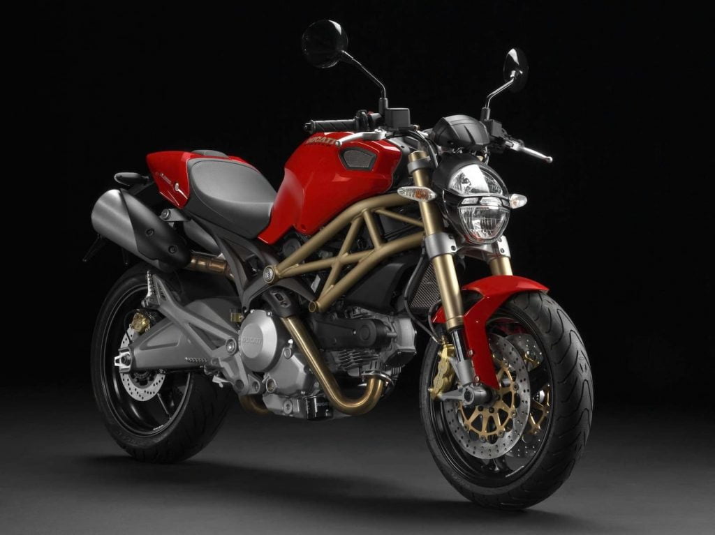 Red Ducati Monster 696 20th Anniversary