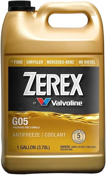 Zerex valvoline coolant ethylene glycol-based