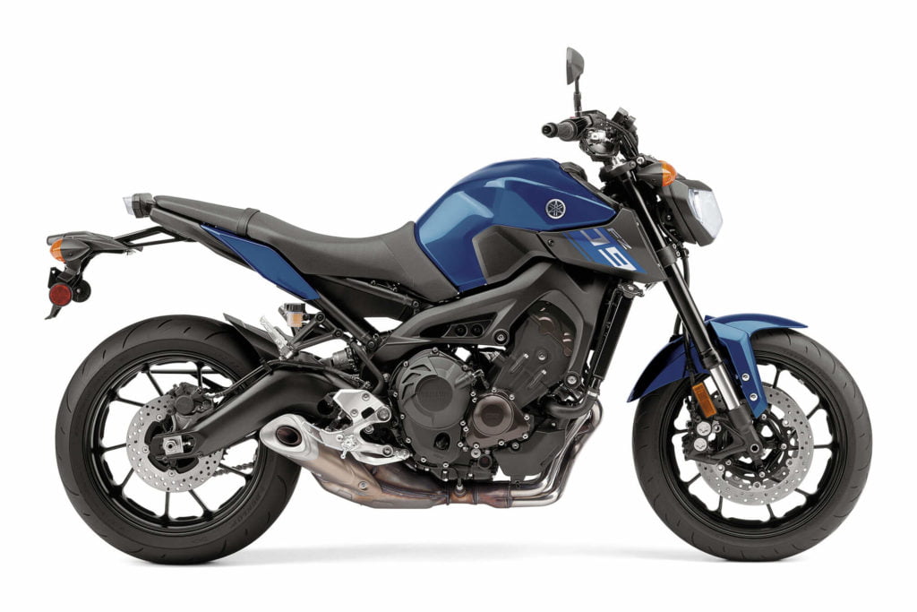 2015 Yamaha MT-09, a.k.a. the FZ-09 - blue