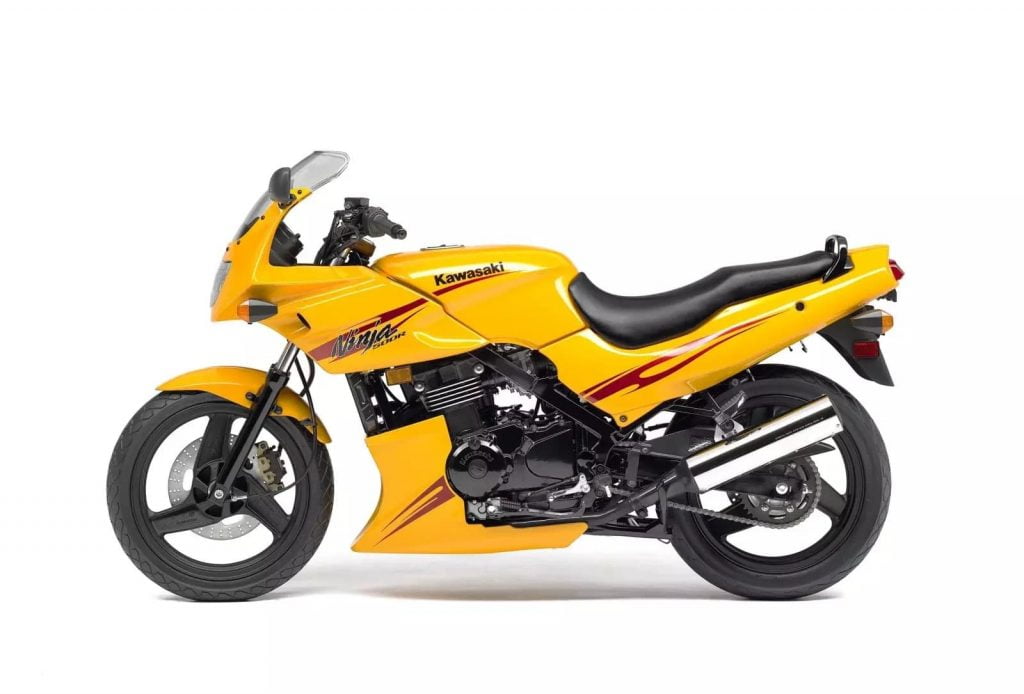 Kawasaki Ninja 500R LHS yellow