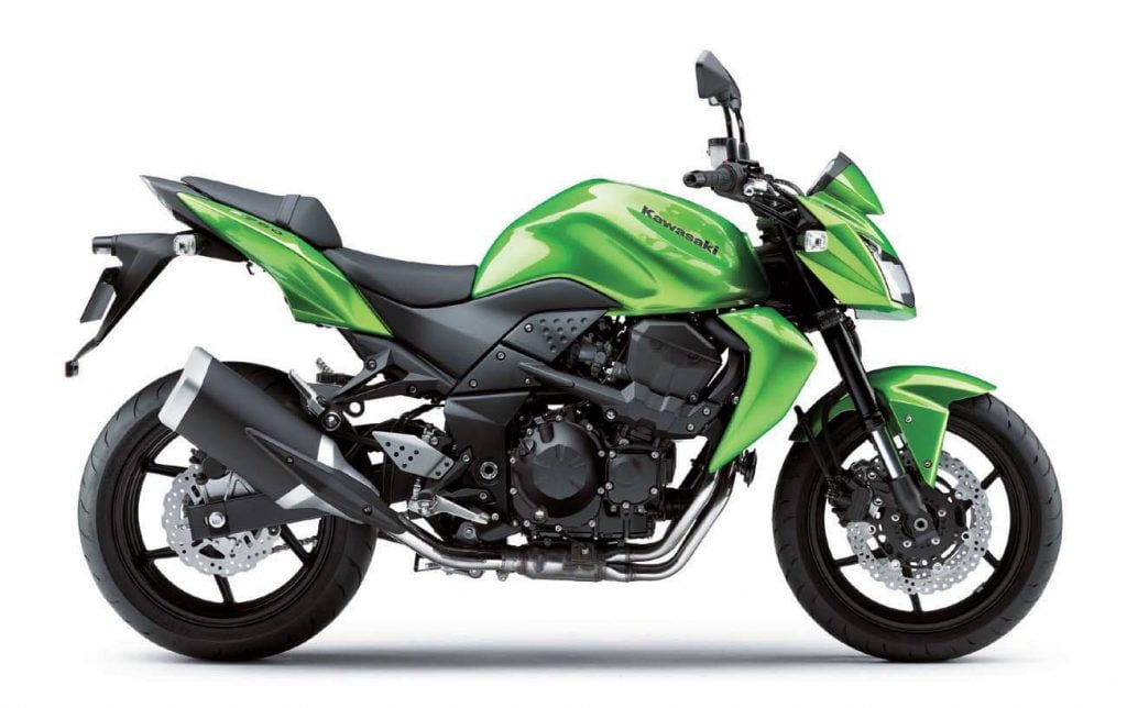 Green Kawasaki Z750 2012