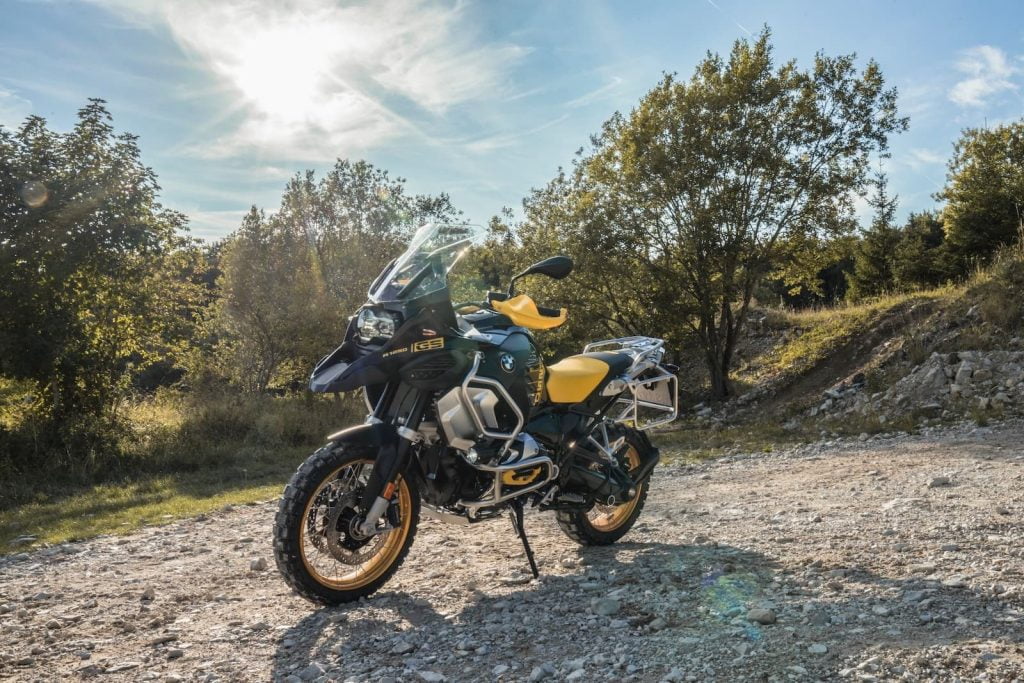 BMW R 1250 GS GSA Adventure on gravel 40 years GS colors