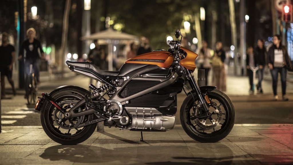 Harley-Davidson LiveWire night shot