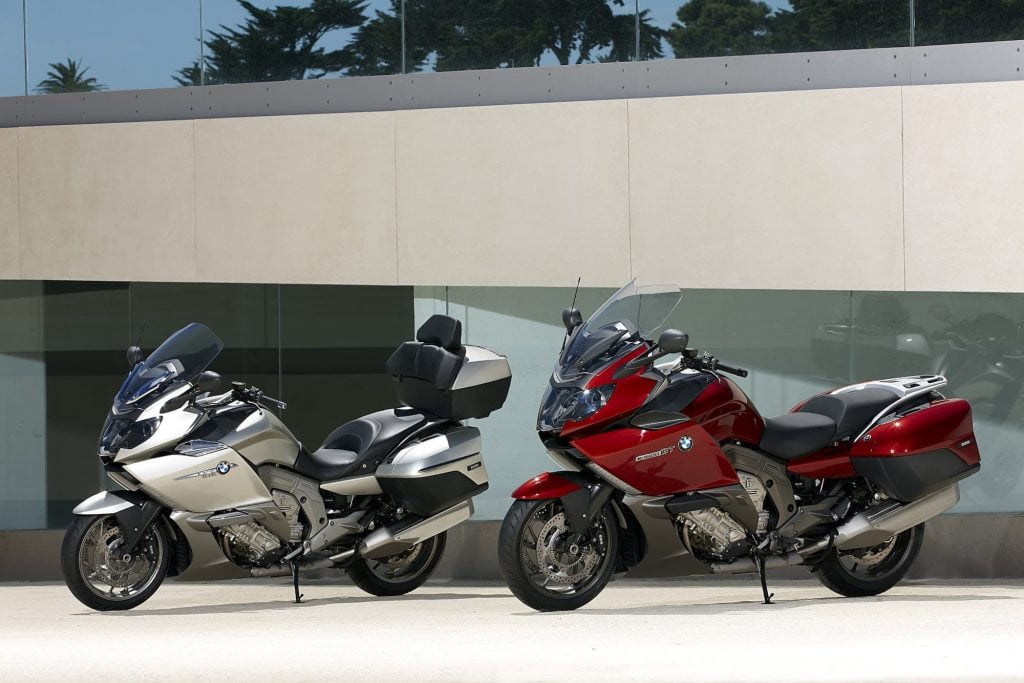 2011-2016 BMW K 1600 silver GTL and red GT