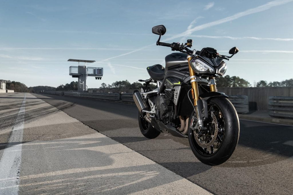 2021 Triumph Speed Triple 1200 RS front on side of road