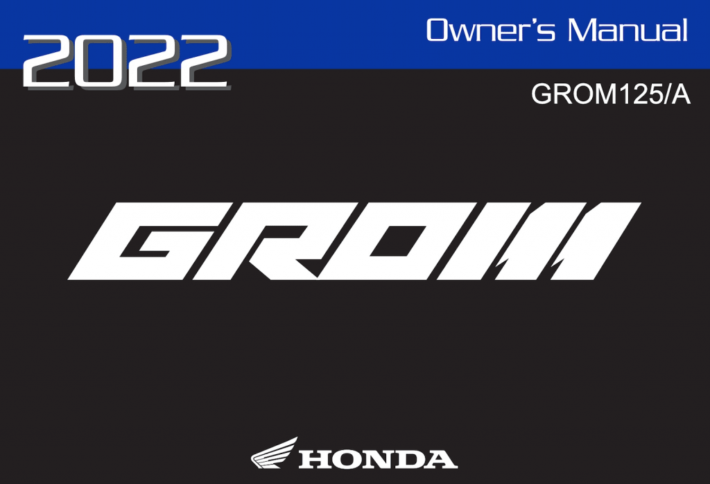 2022 Honda Grom MSX125 Maintenance schedule manual page 1