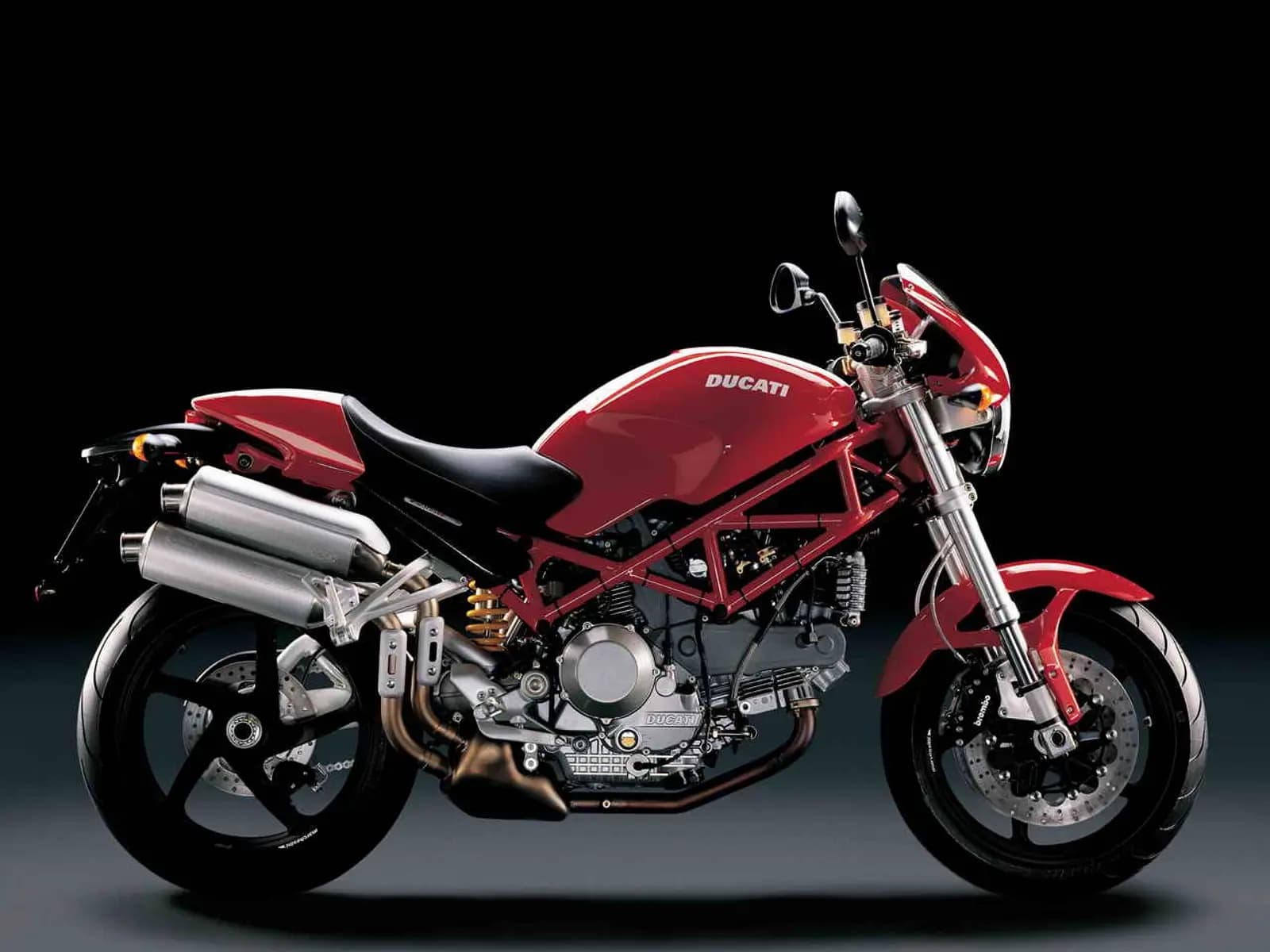 Ducati Monster S2R1000 studio red rhs