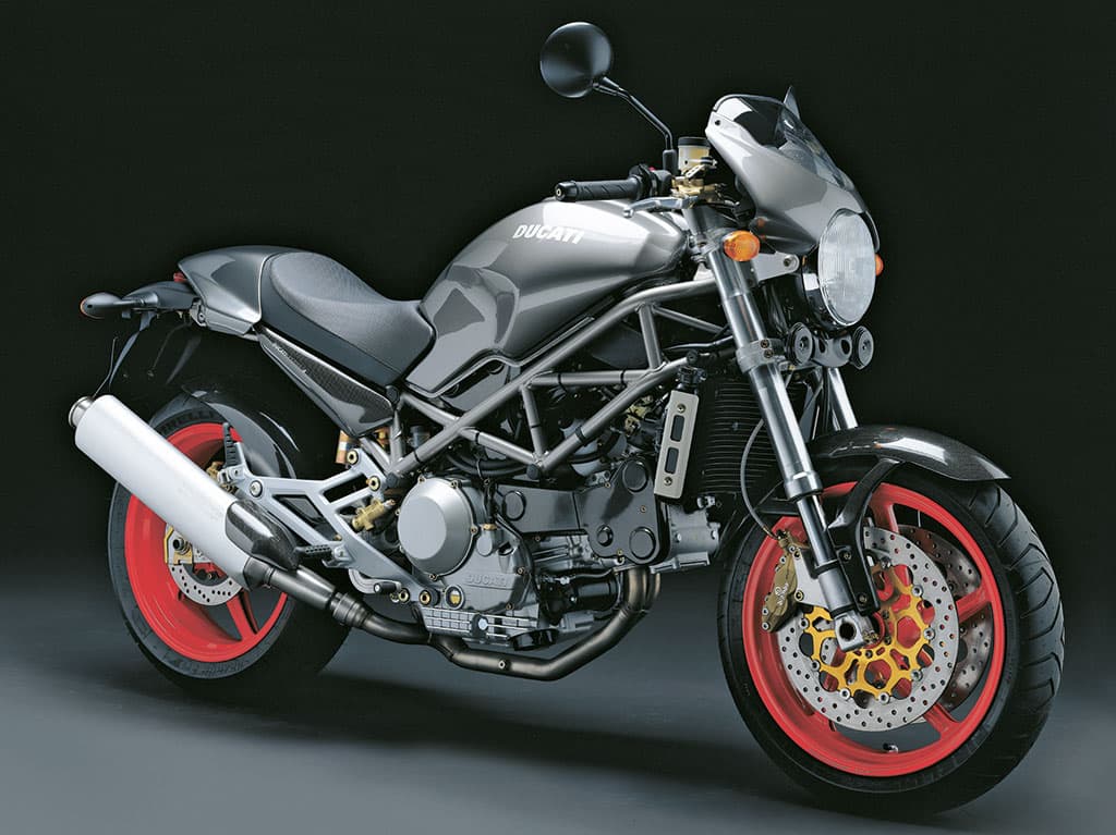 Ducati Monster S4 grey rhs front