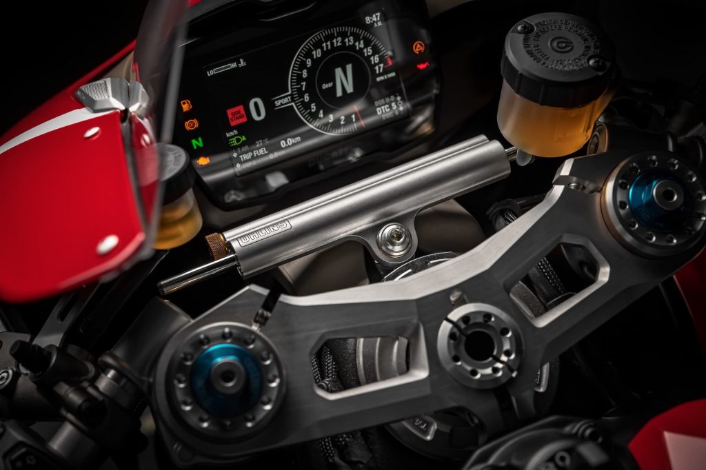 Ducati Panigale V4 R display and controls