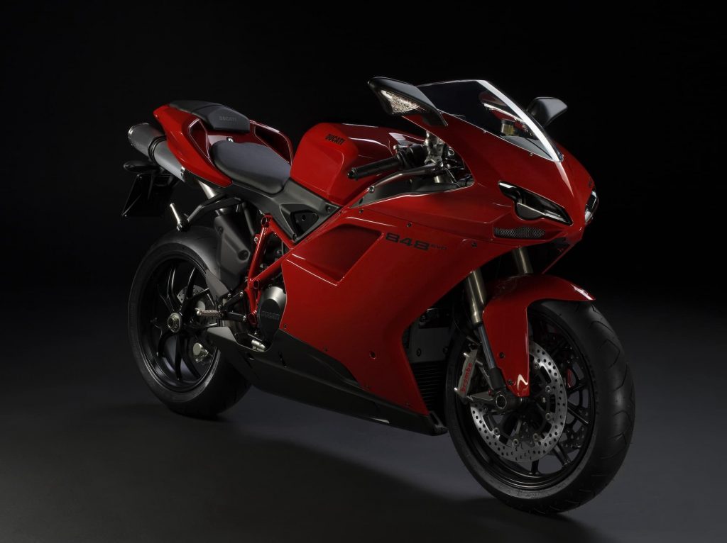 Red Ducati 848 Evo RHS