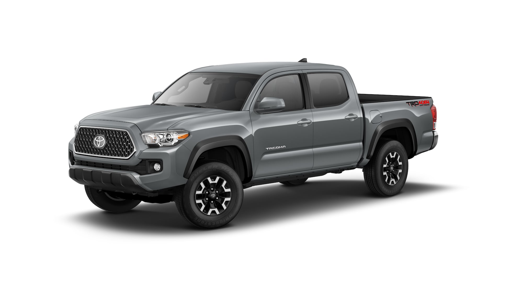2019 Toyota Tacoma off-road LHS front 3-4 studio