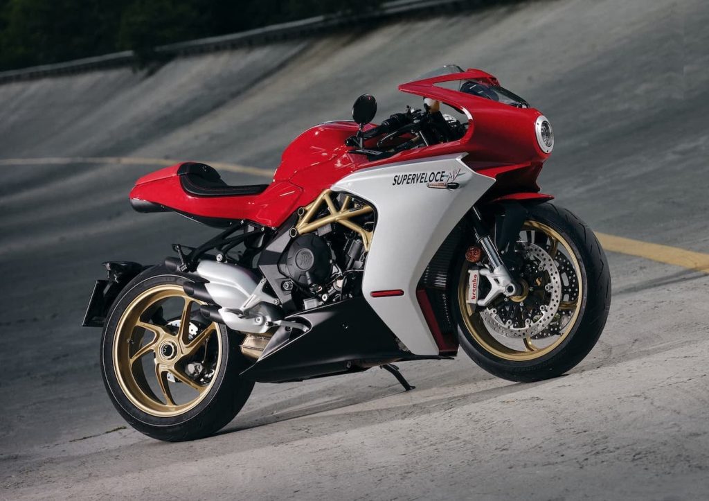 MV Agusta Superveloce 800 red and grey ambient RHS